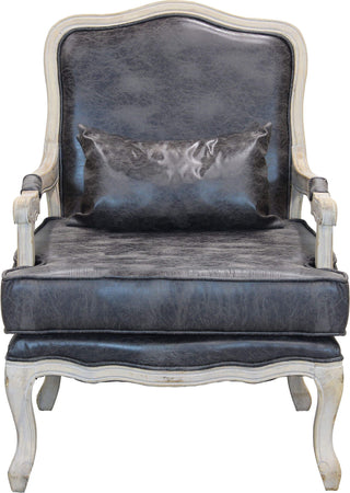 GAZZ---poltrona-vintage-in-ecopelle-Grigio-scuro-Milani-Home