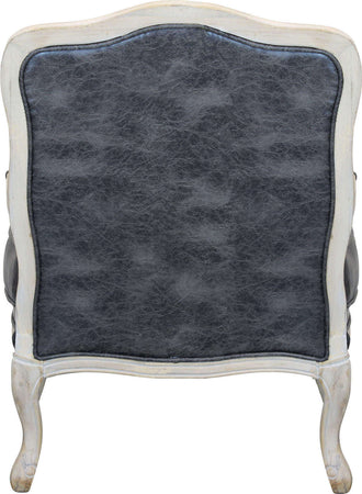 GAZZ---poltrona-vintage-in-ecopelle-Grigio-scuro-Milani-Home