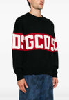 GCDS MAGLIONE BAND LOGO CREWNECK da uomo
