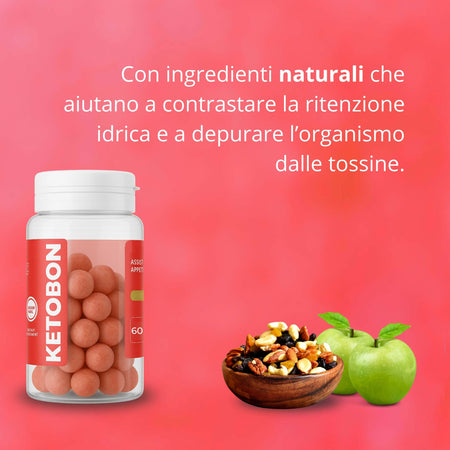 Ketobon Keto Caramelle Dimagranti Brucia Grassi Forte Per Dimagrire Dieta Chetogenica Con Arginina E Aceto Di Mele 60pz