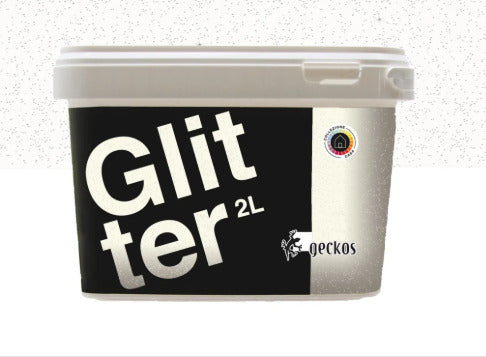 GECKOS--GLITTER-IDROPITTURA-DECORATIVA-EFFETTO-LUCCICANTE-BASE-ORO-2-LT-VERDE-BOTANICO-N-5