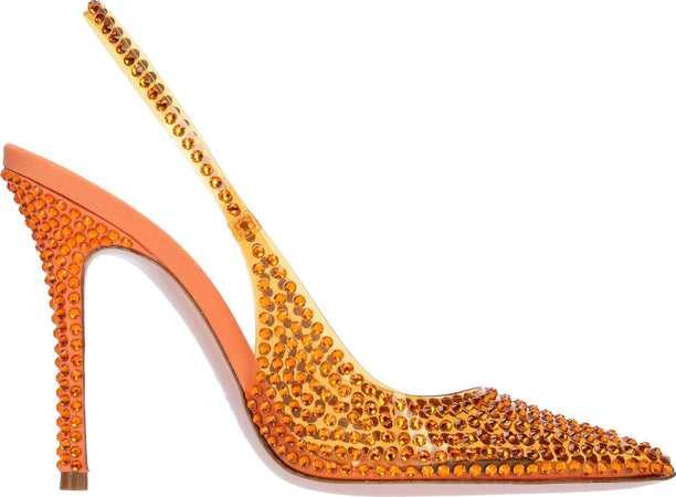 GEDEBE-Scarpe-con-Tacco-Arancio-da-donna