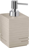 GEDY---DOSATORE-DI-SAPONE-MODELLO-G-QUADROTTO-TORTORA-CHIARO-IN-RESINA