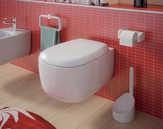 Gedy Portasalviette Bianco Maniglione in Resina Termoplastica 60 Cm Porta Salviette Da Bagno Casa e cucina/Bagno/Accessori per il bagno/Dosatori e porta accessori/Porta salviette Ferus - Montoro, Commerciovirtuoso.it