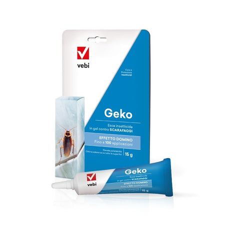 Esca gel per blatte e scarafaggi "Geko" da interno ed esterno 15 gr