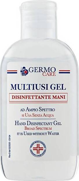 Gel Disinfettante Mani Multiusi GEL Sanificante Gel per mani GERMO Care ad ampio spettro 70% Alcol Casa e cucina/Detergenti e prodotti per la pulizia/Detergenti per la casa/Detergenti multiuso Salute e Prevenzione - Barletta, Commerciovirtuoso.it