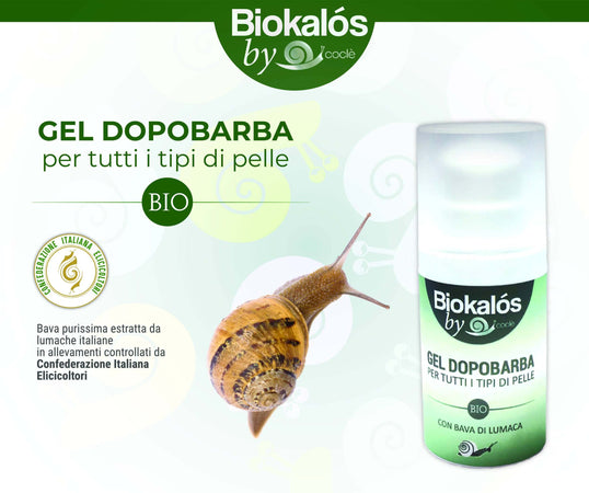 Gel Dopobarba Con Bava Di Lumaca 50ml Eucalipto Calendula E Hammamelis Pelli Sensibili Anti Età Biokalos By Coclè