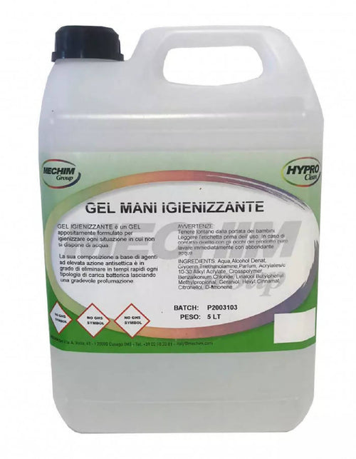 Gel Igienizzante Disinfettante Mani Liquido 1/5L Etanolo 65% Elimina Tutti i tipi di Batteri Mechim