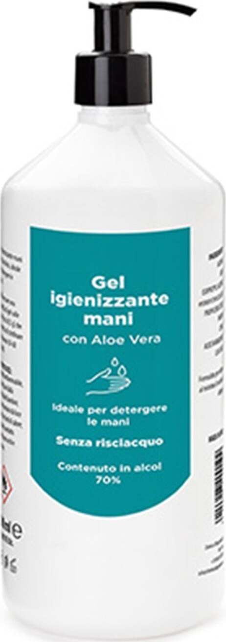 Gel igienizzante mani con aloe vera, funzione idratante, disinfettante e antibatterico con azione rapida
