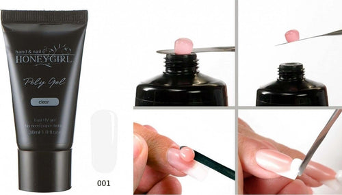GEL UV POLY 30ML TRASPARENTE 001 FRENCH COSTRUTTORE RICOSTRUZIONE UNGHIE NAIL ART Bellezza/Manicure e pedicure/Decorazioni per unghie/Smalti in gel Trade Shop italia - Napoli, Commerciovirtuoso.it