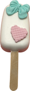 Gelato cremino finto da esposizione bianco con fiocco e cuore Casa e cucina/Teglie da forno e accessori per pasticceria/Accessori e utensili per pasticceria/Utensili decorativi/Torte e dolci finti Led Mall Home - Napoli, Commerciovirtuoso.it