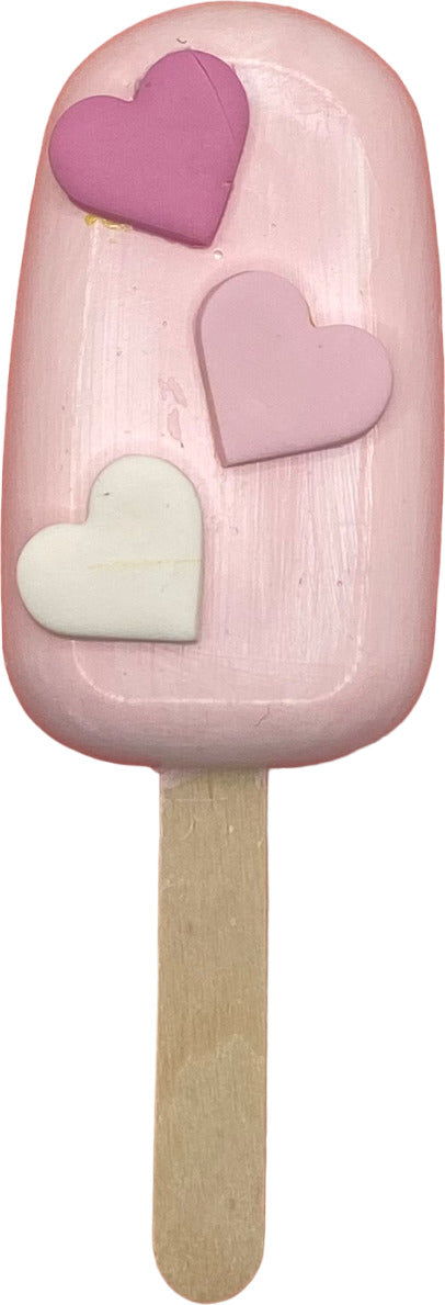 Gelato cremino finto da esposizione rosa con cuoricini colori misti Casa e cucina/Teglie da forno e accessori per pasticceria/Accessori e utensili per pasticceria/Utensili decorativi/Torte e dolci finti Led Mall Home - Napoli, Commerciovirtuoso.it