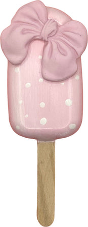 Gelato cremino finto da esposizione rosa con fiocco e pois bianchi Casa e cucina/Teglie da forno e accessori per pasticceria/Accessori e utensili per pasticceria/Utensili decorativi/Torte e dolci finti Led Mall Home - Napoli, Commerciovirtuoso.it