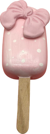 Gelato cremino finto da esposizione rosa con fiocco e pois bianchi Casa e cucina/Teglie da forno e accessori per pasticceria/Accessori e utensili per pasticceria/Utensili decorativi/Torte e dolci finti Led Mall Home - Napoli, Commerciovirtuoso.it