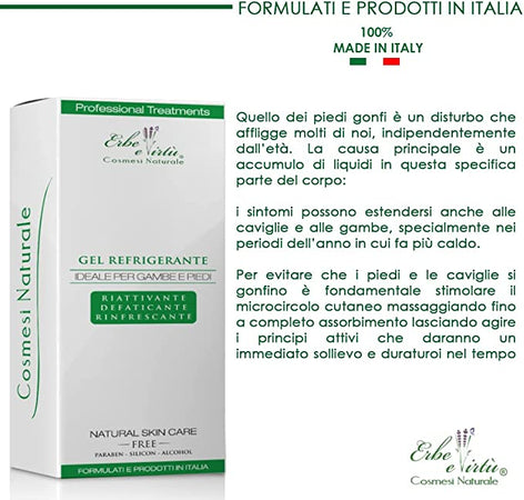 Gel Refrigerante Gambe e Piedi Cristalli di Menta 100 ml