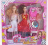 Gemelle-Alla-Moda-Bambole-Con-Accessori-Giocattolo-Gioco-Bambina