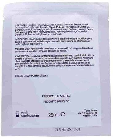 Gemini Maschera Viso 25 Ml Foglio in Viscosa Maschera Trattamento Viso Beauty Planet Institute Maschera Pronta All'uso
