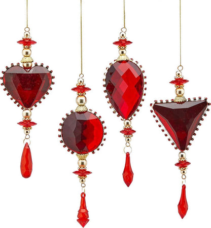 Gemma a pendaglio natalizio rosso, pallina per albero di natale h 19 cm Casa e cucina/Decorazioni per interni/Addobbi e decorazioni per ricorrenze/Decorazioni natalizie/Addobbi e decorazioni/Palle e palline MagiediNatale.it - Altamura, Commerciovirtuoso.it