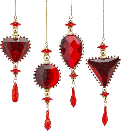 Gemma a pendaglio natalizio rosso, pallina per albero di natale h 19 cm Casa e cucina/Decorazioni per interni/Addobbi e decorazioni per ricorrenze/Decorazioni natalizie/Addobbi e decorazioni/Palle e palline MagiediNatale.it - Altamura, Commerciovirtuoso.it