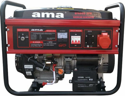 Generatore a benzina Ama trifase con AVR da 389cc 5,5kW