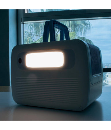 Generatore Corrente 700w Portatile Ricarica Solare Batteria Prese Schuko Ac Usb-c