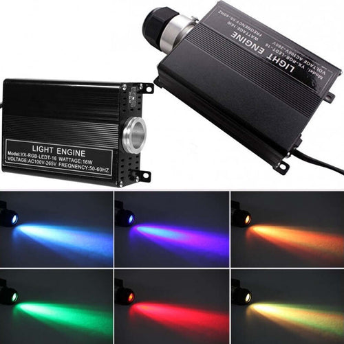 GENERATORE LUCE LED RGB 16W 4 COMANDI PER FIBRA OTTICA CIELO STELLATO PUNTI LUCE Illuminazione/Strisce LED Trade Shop italia - Napoli, Commerciovirtuoso.it