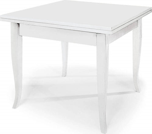 GEOFFREY---tavolo-da-pranzo-allungabile-a-libro-in-legno-massello-90x90/180-Bianco-Milani-Home