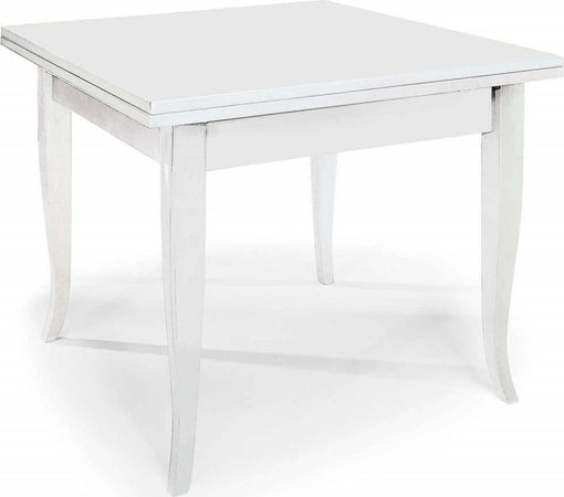 GEOFFREY---tavolo-da-pranzo-allungabile-a-libro-in-legno-massello-90x90/180-Bianco-Milani-Home