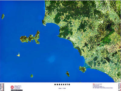 GEOGRAMMA---MAPPA-GROSSETO-CARTA-SATELLITARE-70X100-CM-scala-1:175.000