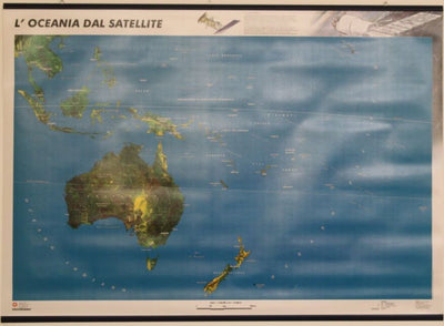 GEOGRAMMA---MAPPA-OCEANIA-CARTA-SATELLITARE-136,5X100CM-scala-1:11.500.000