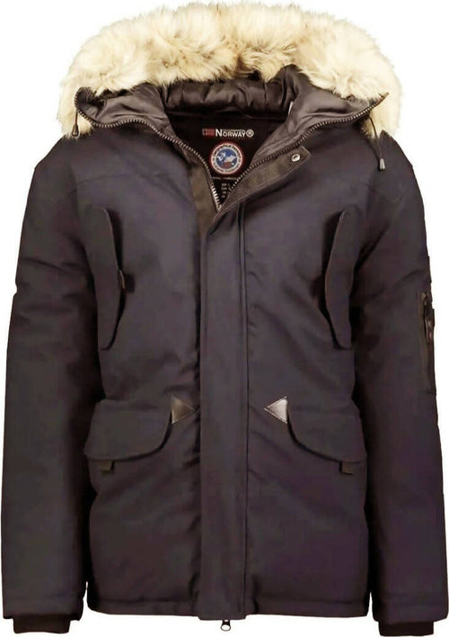 Geographical Norway Giubbotto Uomo Impermeabile E Antivento Con Cappuccio Interno In Pile E Pelliccia Rimovibile Moda/Uomo/Abbigliamento/Giacche e cappotti/Giacche Euforia - Bronte, Commerciovirtuoso.it