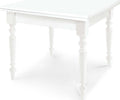 GEORDIE---tavolo-da-pranzo-allungabile-a-libro-in-legno-massello-100x100/200-bianco-gamba-tornita-Bianco-Milani-Home