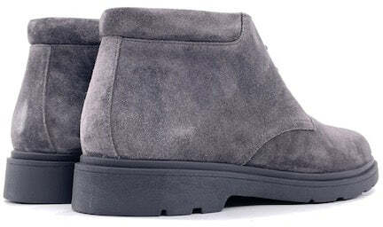GEOX Polacchino U SPHERICA EC1 B in pelle suede grigia