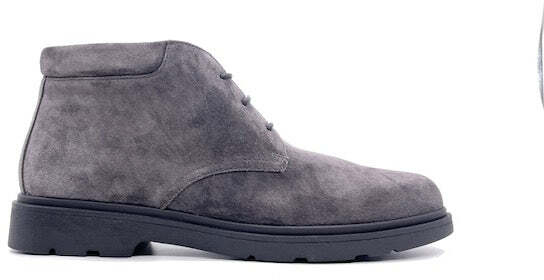 GEOX Polacchino U SPHERICA EC1 B in pelle suede grigia