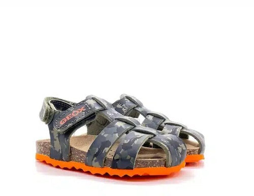 GEOX Sandali bambino CHALKI B military/orange