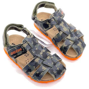 GEOX Sandali bambino CHALKI B military/orange