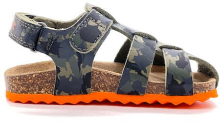 GEOX Sandali bambino CHALKI B military/orange