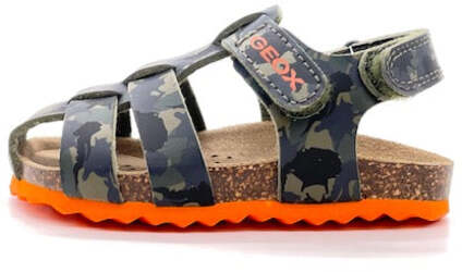 GEOX Sandali bambino CHALKI B military/orange
