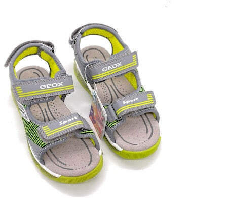 GEOX Sandali bambino J.S. ANDROID B.A grey/lime