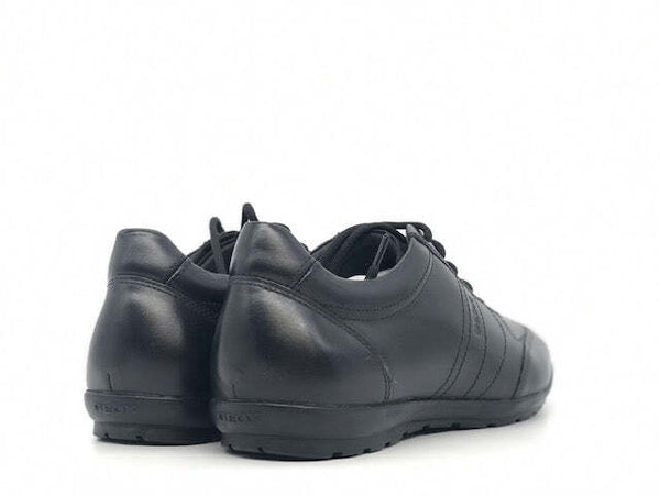 GEOX Scarpa stringata uomo in pelle nera Symbol B