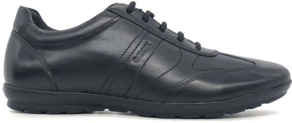 GEOX Scarpa stringata uomo in pelle nera Symbol B