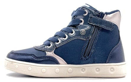 GEOX Sneaker Bambina J Skylin Navy Platinum