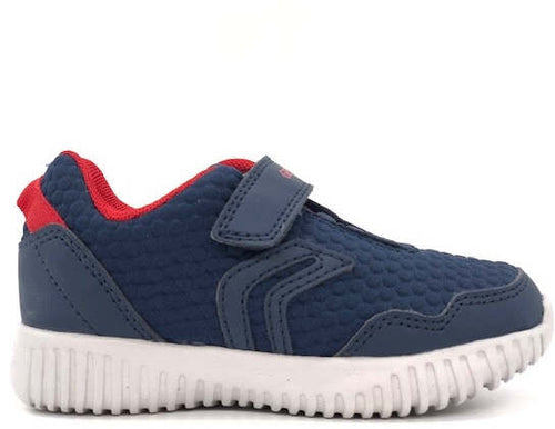 GEOX Sneaker bambino B Waviness B. blu/rossa