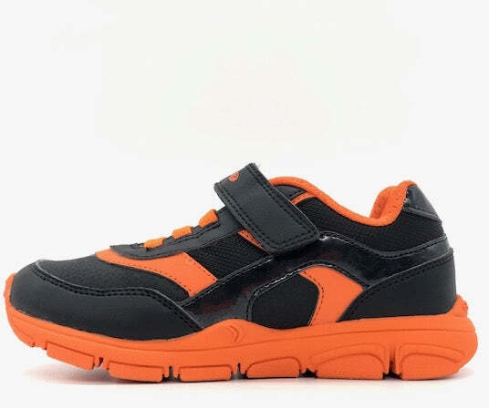 GEOX Sneaker bambino J N.Torque B. nera/arancione