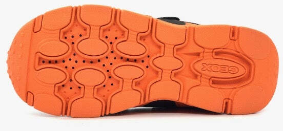 GEOX Sneaker bambino J N.Torque B. nera/arancione