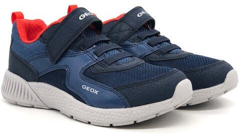 GEOX Sneaker bambino J SVETH B. A navy/red
