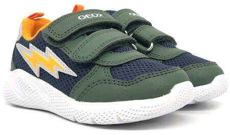 GEOX Sneaker Bambino Sprintye Green/ Orange