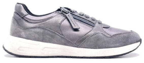 GEOX Sneaker Donna Bulmy Metal Dk Stone