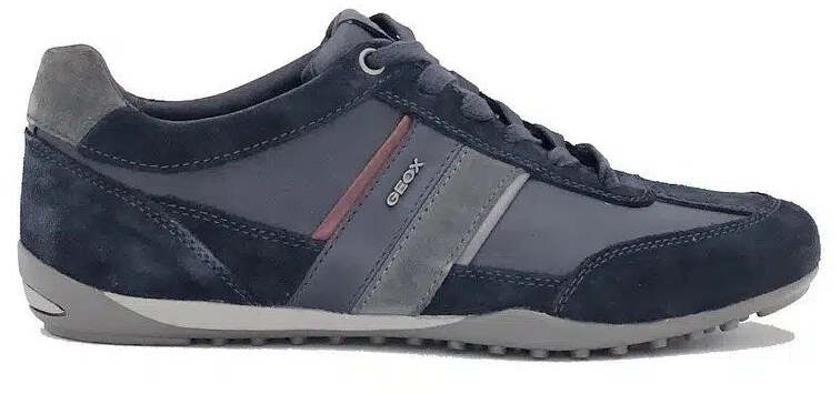 GEOX sneakers uomo U WELLS C navy-dark burgundy