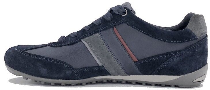 GEOX sneakers uomo U WELLS C navy-dark burgundy